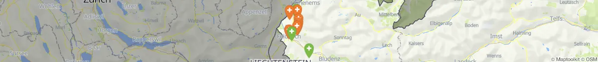 Map view for Pharmacies emergency services nearby Zwischenwasser (Feldkirch, Vorarlberg)
